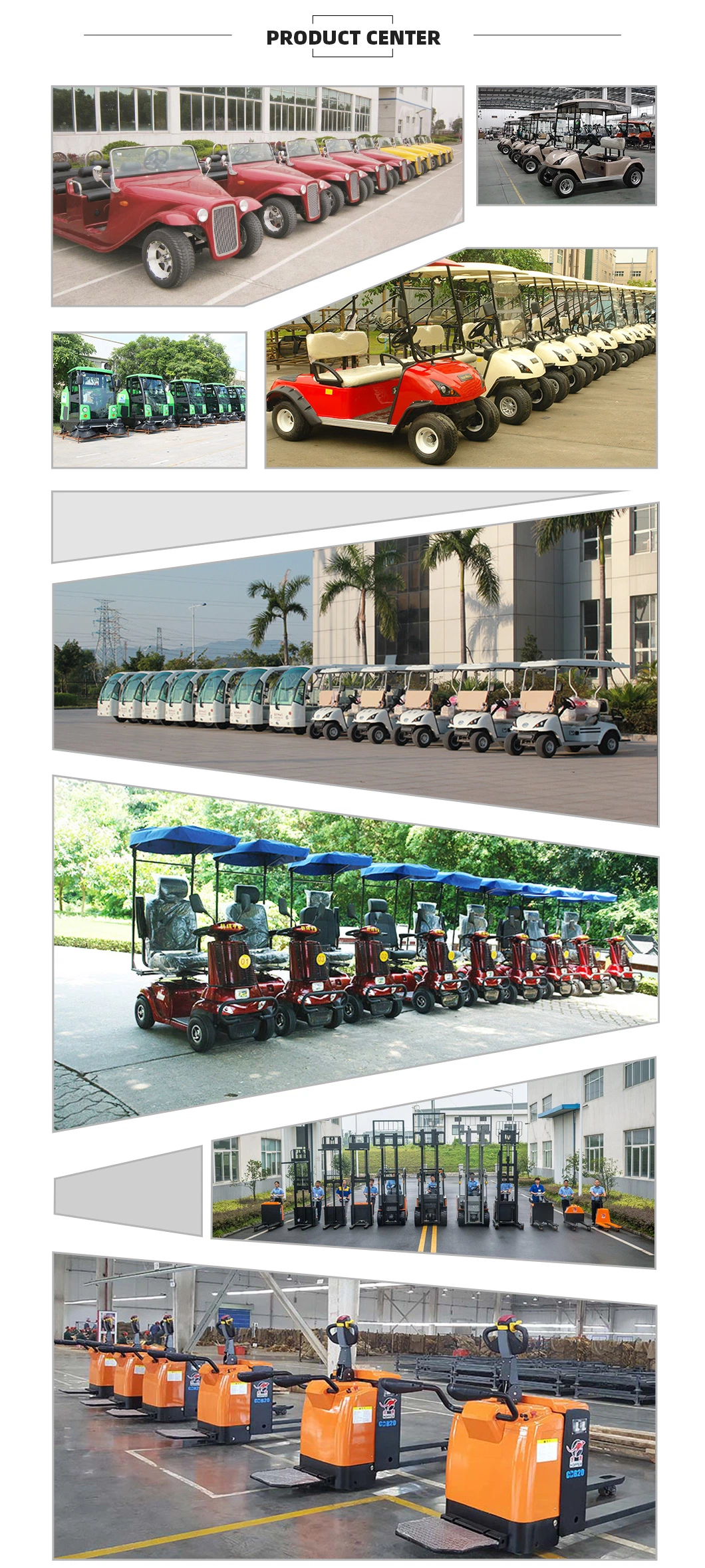 CE Certificated 4 Seat Electrice Golf Cart Dg-C4 with Customize Service