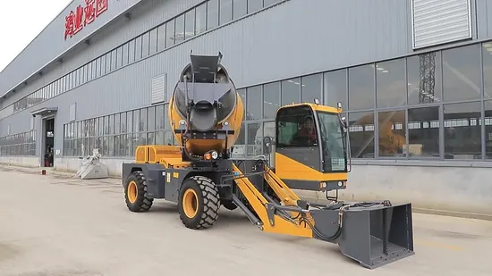 Mini mélangeur portatif mobile de camion à béton à chargement automatique Hy400