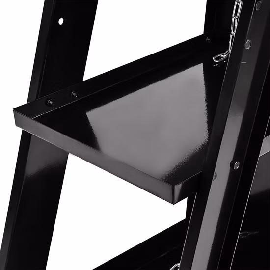 Chariot de service de soudage en acier inoxydable noir, chariot SL